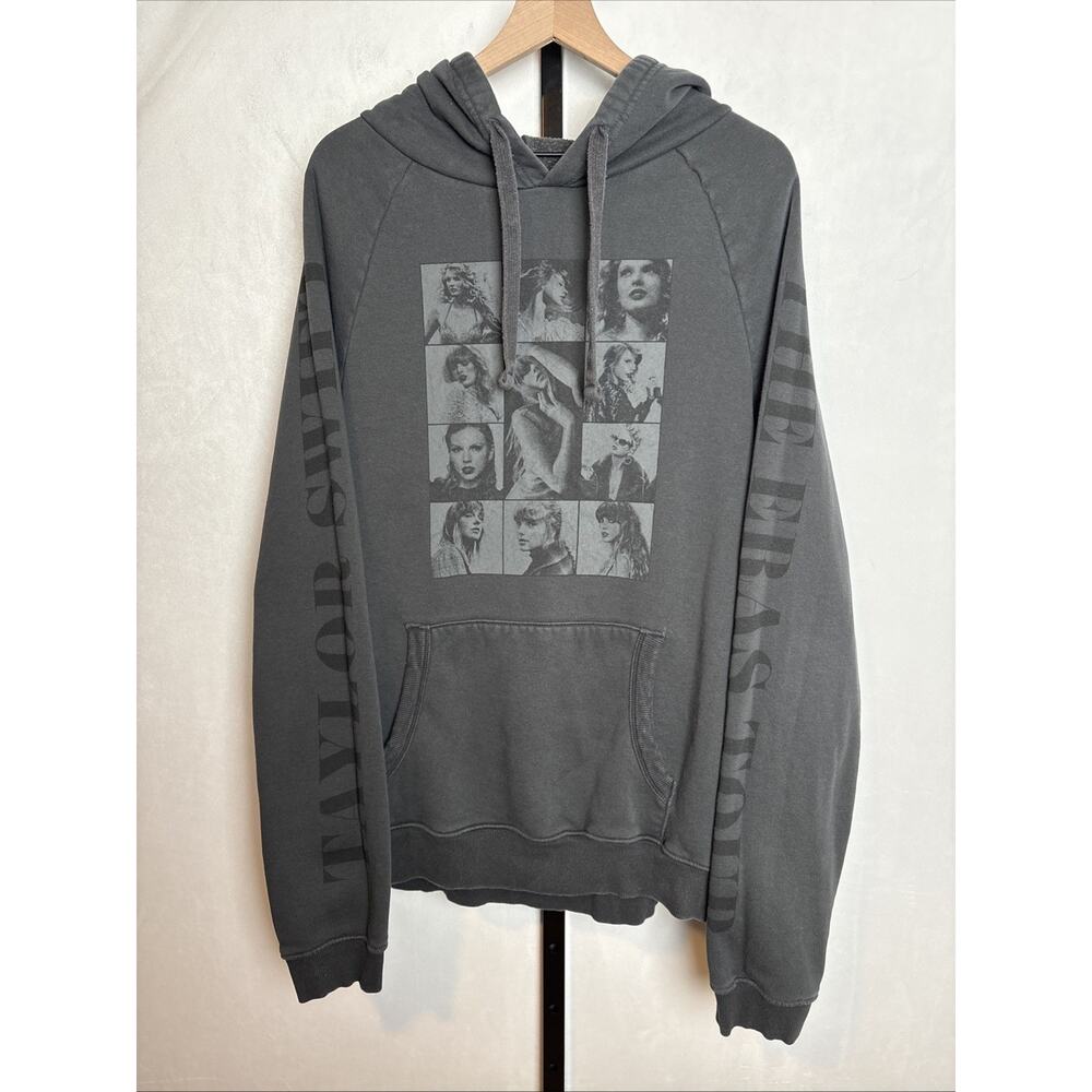 Taylor Swift Eras Tour Hoodie Sweatshirt Sz Large 2023-24 Dates Official Merch